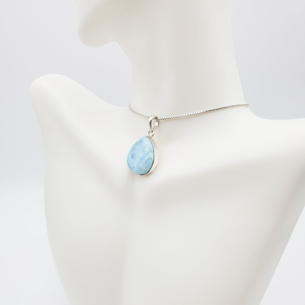 Oval Larimar Pendant, Andrea