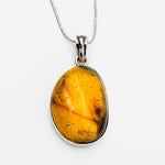 Oval Amber Pendant, Madelyn